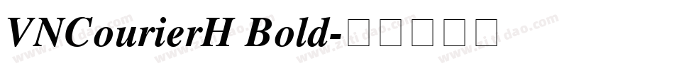 VNCourierH Bold字体转换